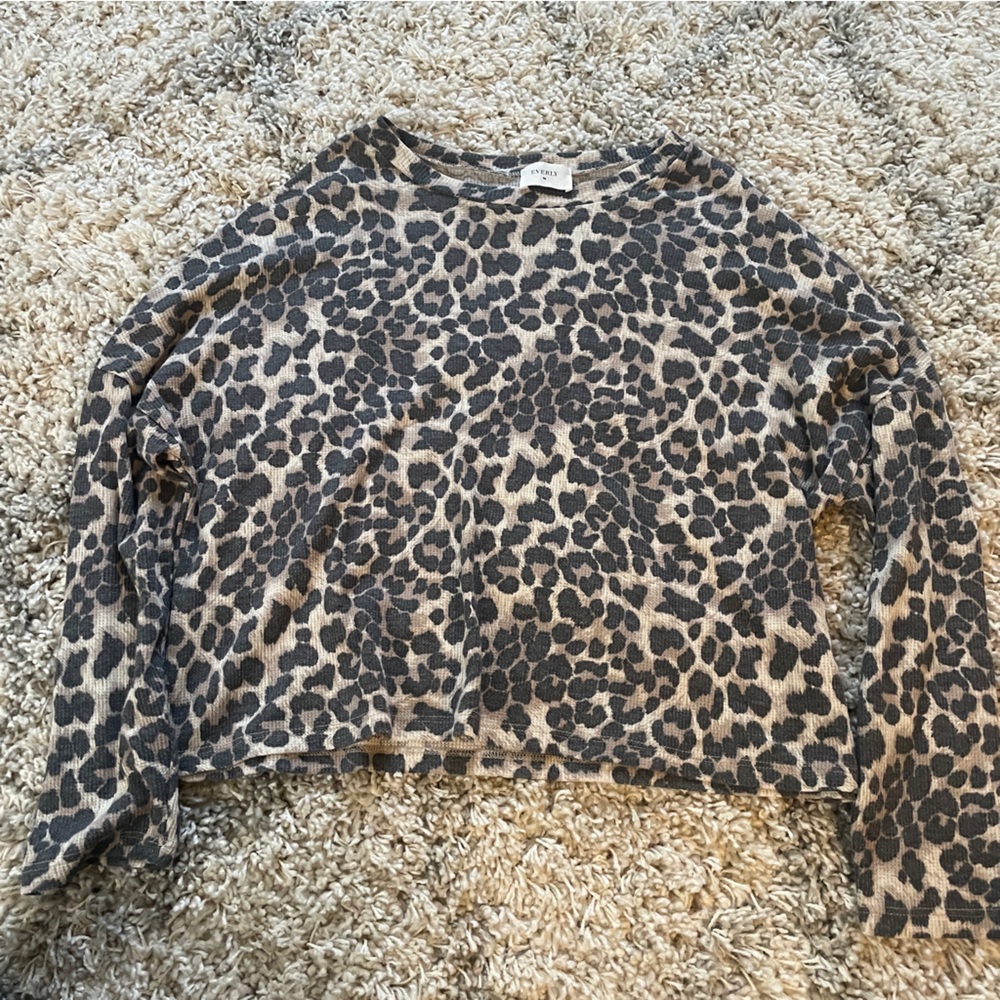 Everly Animal Print Knit Top‎